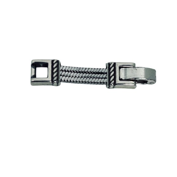 Brighton St Michel Silver Tone And Mosaic Red Crystal Bracelet (5934-1-2) - Picture 7 of 12